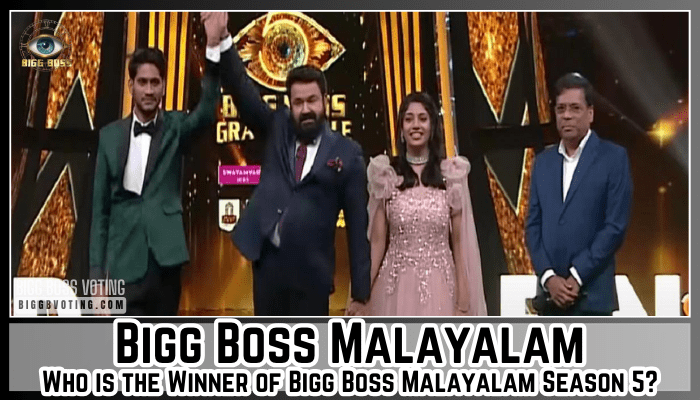 Who is the Winner of Bigg Boss Malayalam Season 5