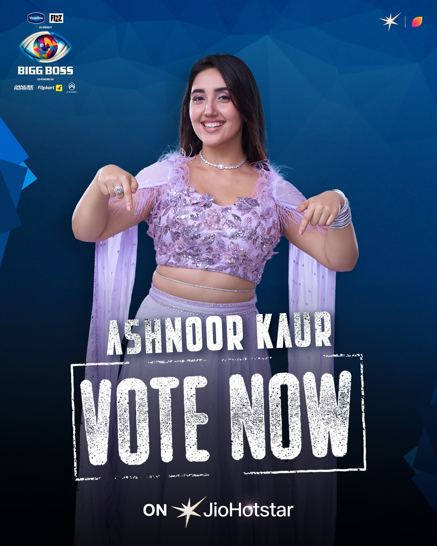 Vote for Ashnoor Kaur's in Bigg Boss 19