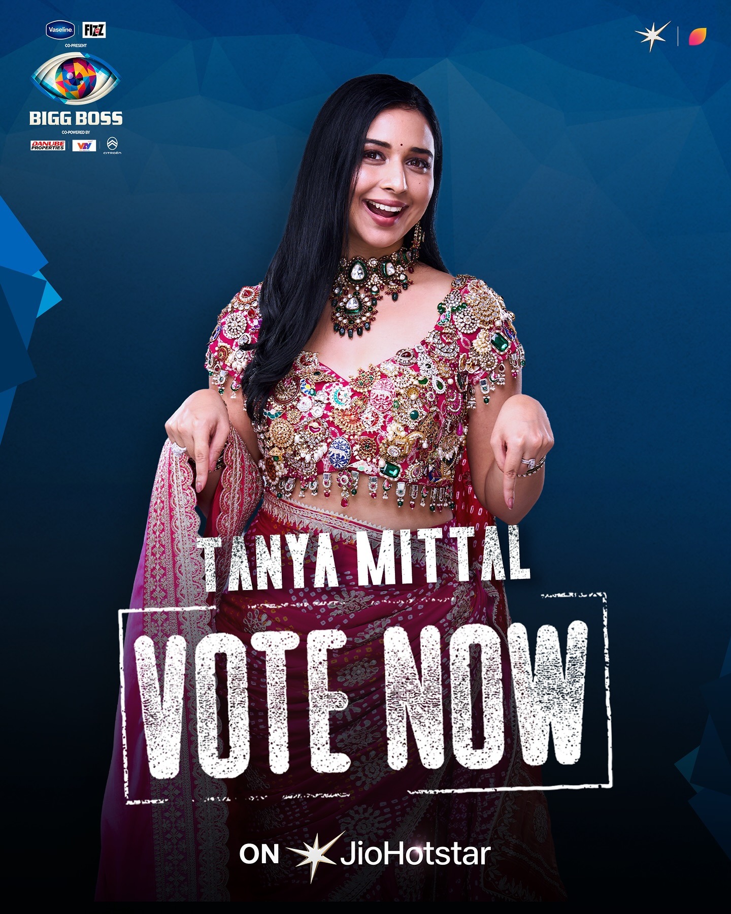 Vote for Tanya Mittal in Bigg Boss 19