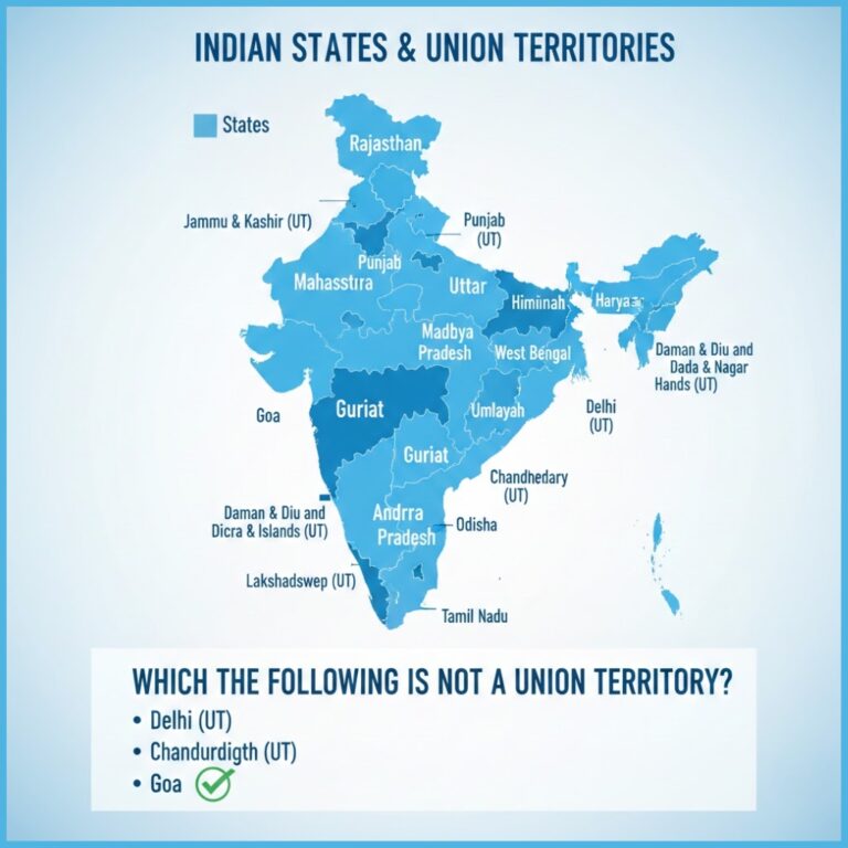 which of the following is not a union territory​