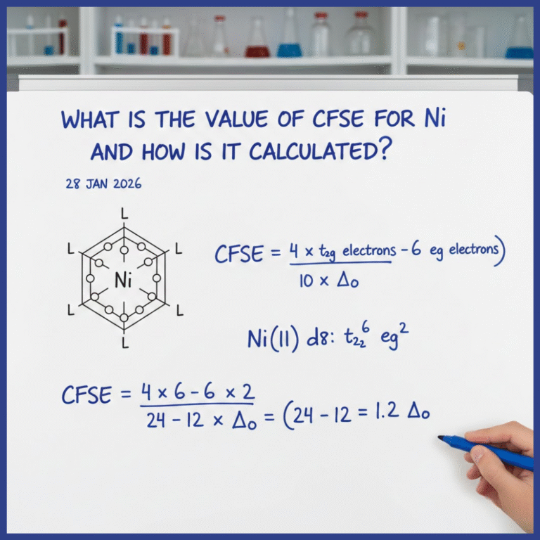 What Is the Value of CFSE for Ni and How Is It Calculated