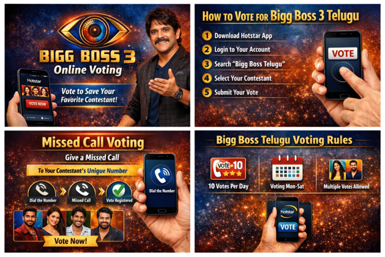 Bigg Boss 3 Telugu Online Voting