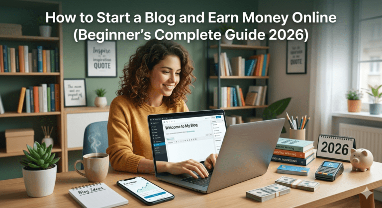 How to Start a Blog and Earn Money Online (Beginner’s Complete Guide 2026)