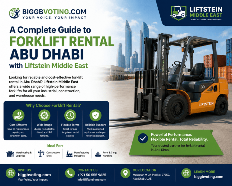 A Complete Guide to Forklift Rental Abu Dhabi with Liftstein Middle East